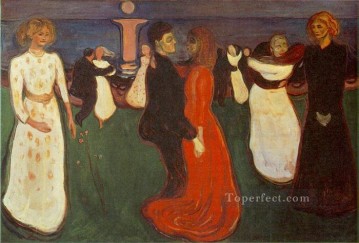 Artworks in 150 Subjects Painting - dance of life 1900 Edvard Munch Expressionism